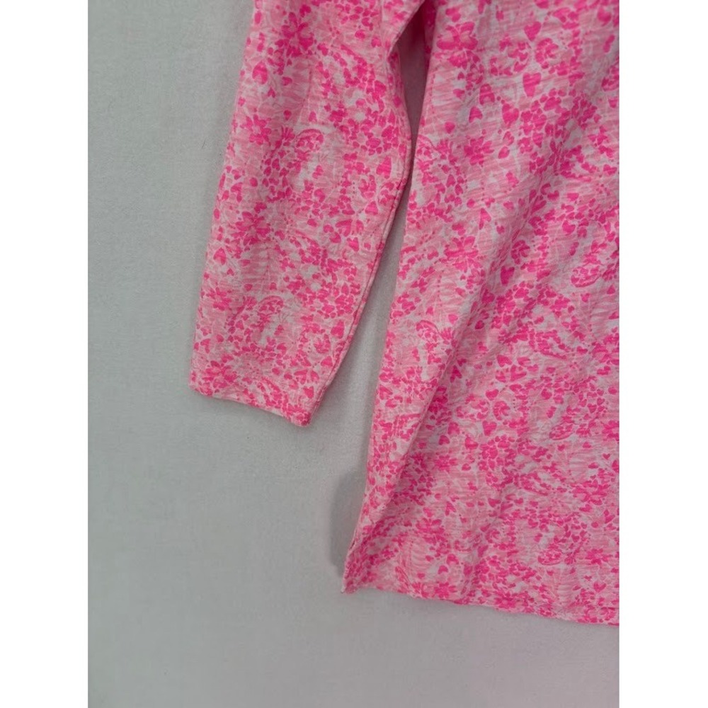Lilly Pulitzer Womens XS Kaia Knit Tunic Top Invest A Gator Floral Pink Shanty - Picture 3 of 4